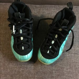Nike Little Posite Pro Green Kids Size 11